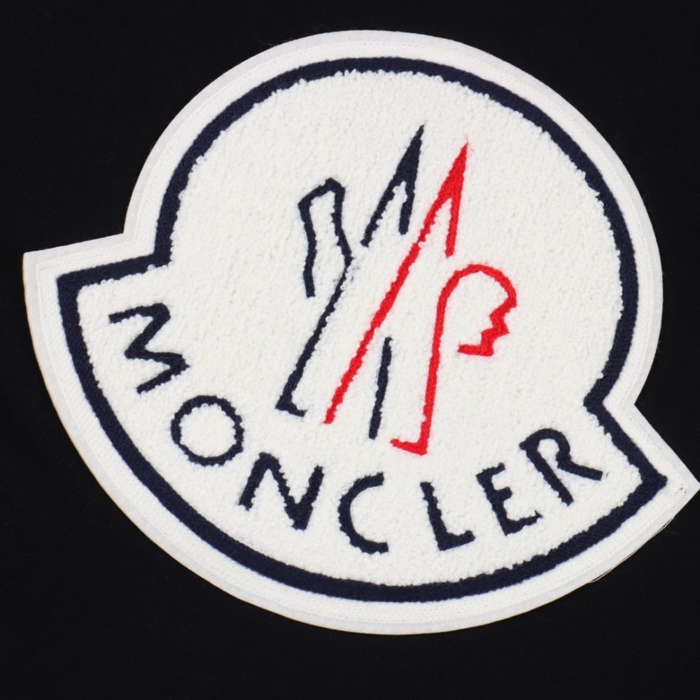 Moncler Short - Sleeve T - Shirt with Terry - embroidered Logo