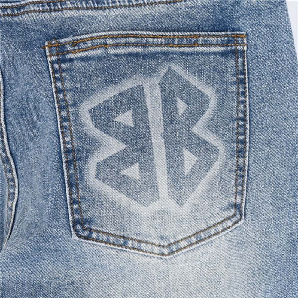 Balenciaga jeans with double - B logo on the back pocket