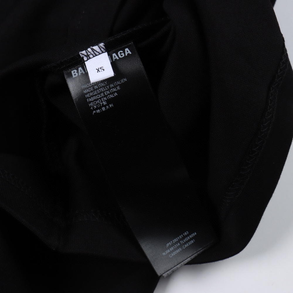 Balenciaga Reflective English Short - Sleeved T - shirt