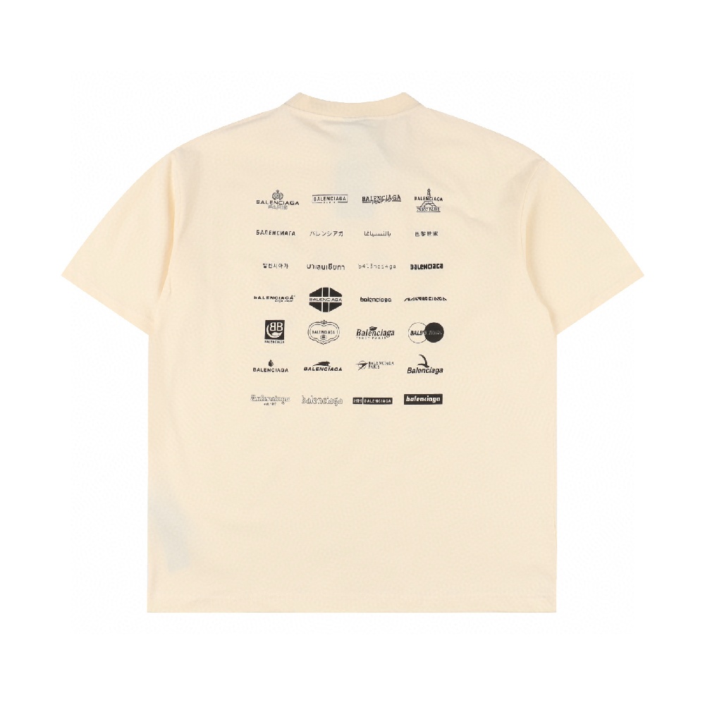 Balenciaga Classic Style Short-sleeved T-shirt with Collection of Classic Logos