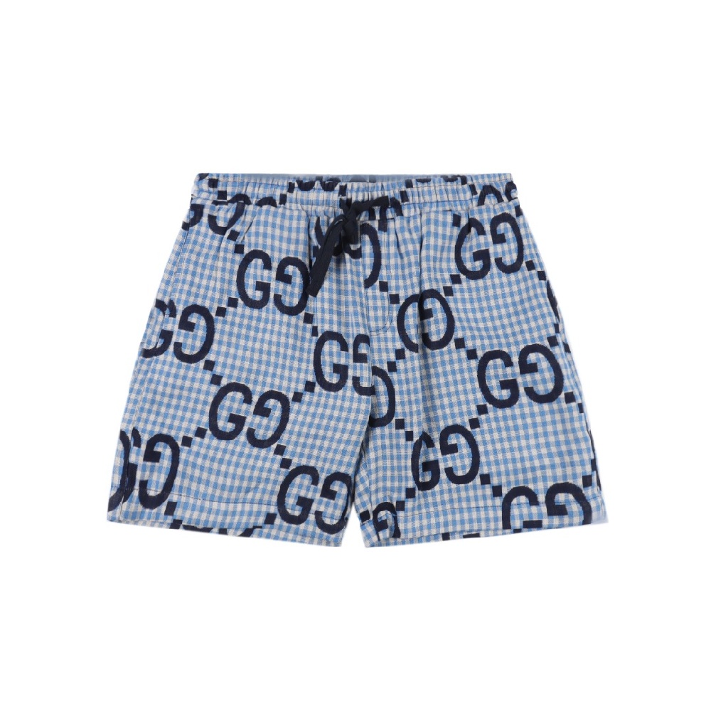 GUCCI Casual Shorts with All-over Monogram Print