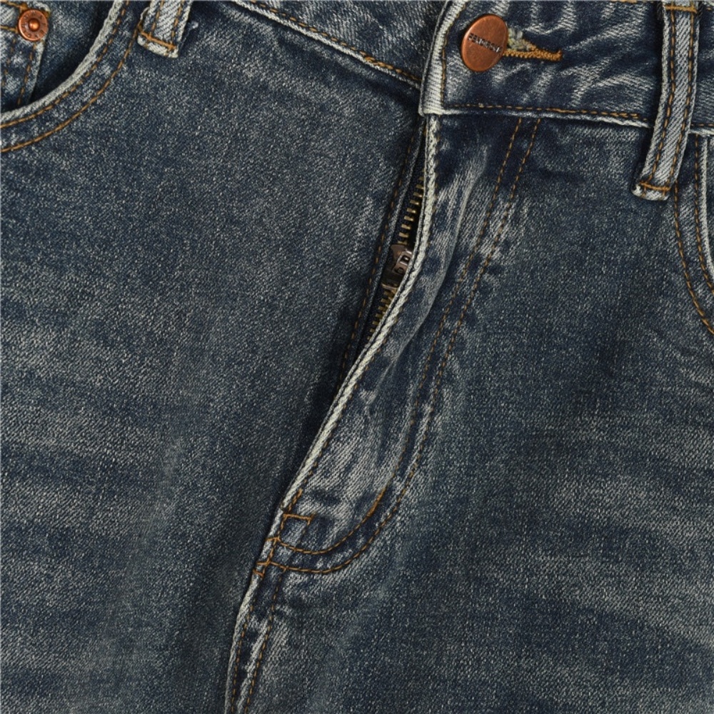 Fendi Color - embroidered Letter Denim Trousers