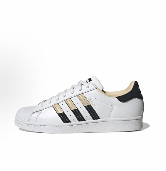 adidas originals SUPERSTAR Adv durable low-top sneakers, black and white for both men and women