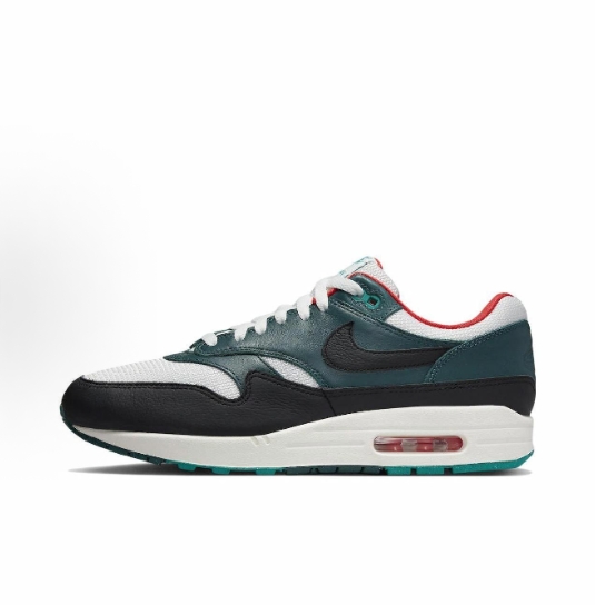 Nike Air Max 1 trendy low-top casual shoes for both men and women in white and black