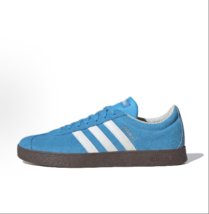 adidas VL COURT 2.0 VI Classic comfortable, casual and anti-slip low-top sneakers in blue and white for both men and women