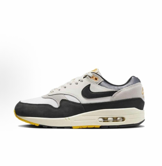 Nike Air Max 1 trendy low-top casual shoes for both men and women in white and black