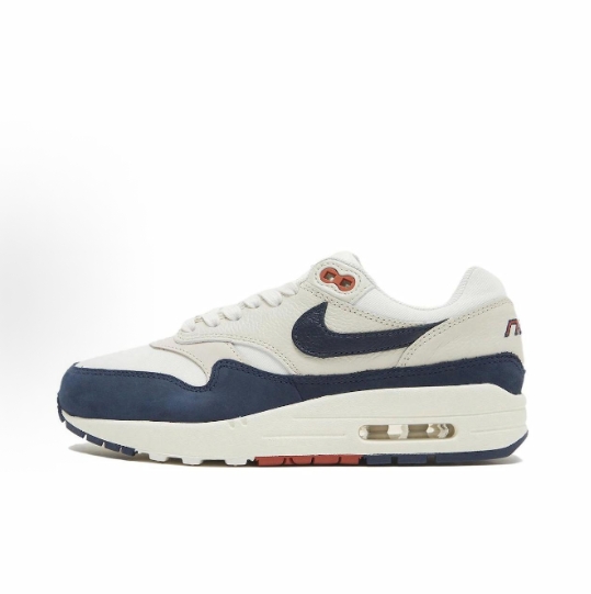 Nike Air Max 1 trendy low-top casual shoes for both men and women in white and black