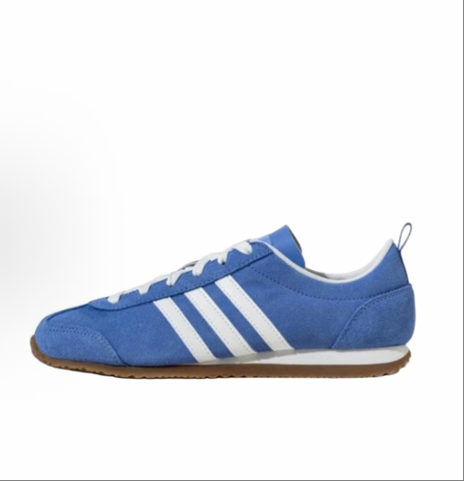 adidas VS JOG 2.0 Comfortable, versatile, anti-slip, wear-resistant, low-top casual shoes for men and women, blue