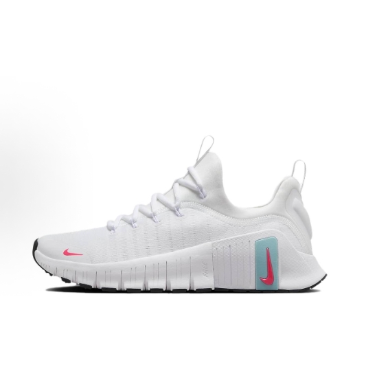 Nike Free Metcon 6 is a comfortable and versatile low-top training shoe in white, suitable for both men and women