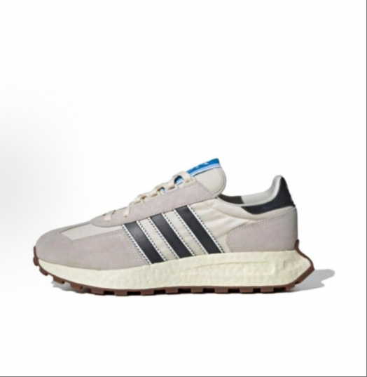 adidas originals Retropy E5 boost comfortable anti-slip low-top casual shoes for men and women, grey, white and black