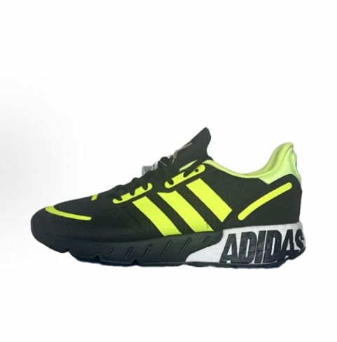 adidas originals ZX 1K Boost mesh fabric, comfortable, versatile, breathable, low-top casual shoes for men and women, black and white