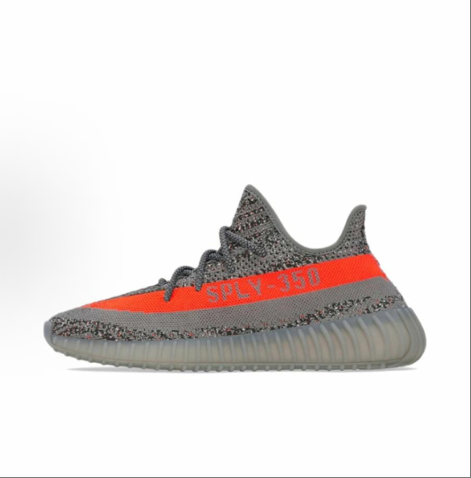 adidas originals Yeezy Boost 350 V2 Comfortable, versatile, low-top casual shoes for men and women in gray and orange