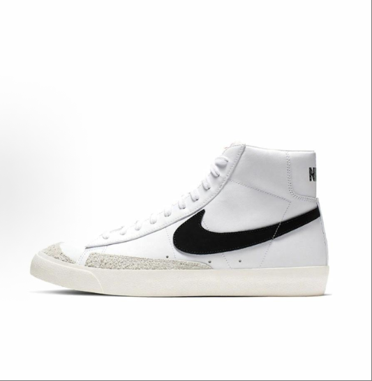 Nike Blazer 77 Vintage vintage thick-soled height-increasing mid-top sneakers for both men and women in white and black