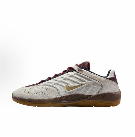 Nike Sb Vertebrae suede comfortable, versatile, shock-absorbing, wear-resistant, low-top casual shoes for men and women, red