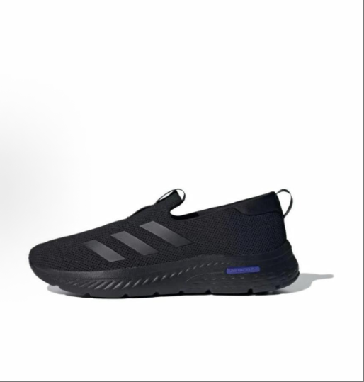 adidas Cloudfoam mesh surface versatile anti-slip low-top casual shoes for men and women in black and white