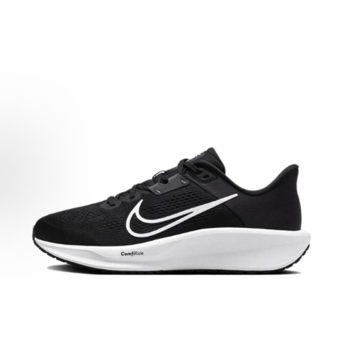 Nike Quest 6 sports comfort low-top running shoes for men and women in black, white and grey