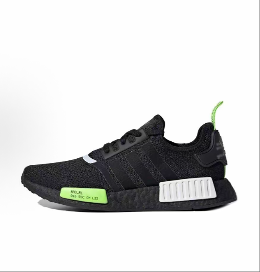 adidas originals NMD_R1 fabric TPU sports Daily support Low-top casual shoes for men and women, black, red and blue