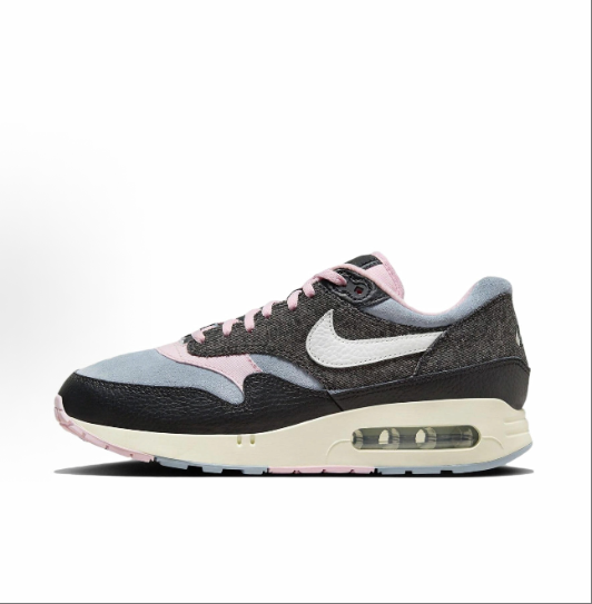 Nike Air Max 1 '86 PRM comfortable and versatile low-top casual shoes for both men and women in black, blue and pink