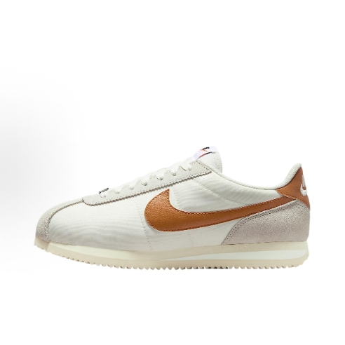 Nike Cortez comfortable, fashionable, trendy and versatile low-top running shoes in sail color for both men and women