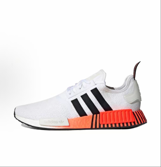 adidas originals NMD_R1 fabric TPU sports Daily support Low-top casual shoes for men and women, black, red and blue