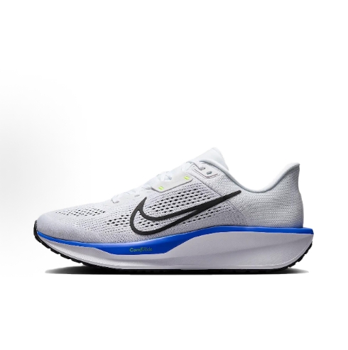 Nike Quest 6 sports comfort low-top running shoes for men and women in black, white and grey