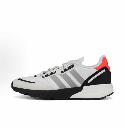 adidas originals ZX 1K Boost mesh fabric, comfortable, versatile, breathable, low-top casual shoes for men and women, black and white