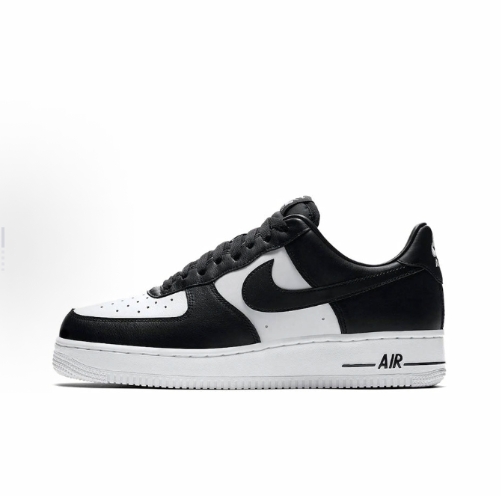 Nike Air Force 1 Tuxedo synthetic leather Retro Trendy Casual Anti-slip and Wear-resistant Low-top sneakers for men in black and white, Global purchase >