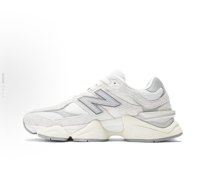 New Balance NB 9060 Fabric Synthetic leather Leather trend Retro sport cushioned low-top living casual shoes for men and women alike off-white