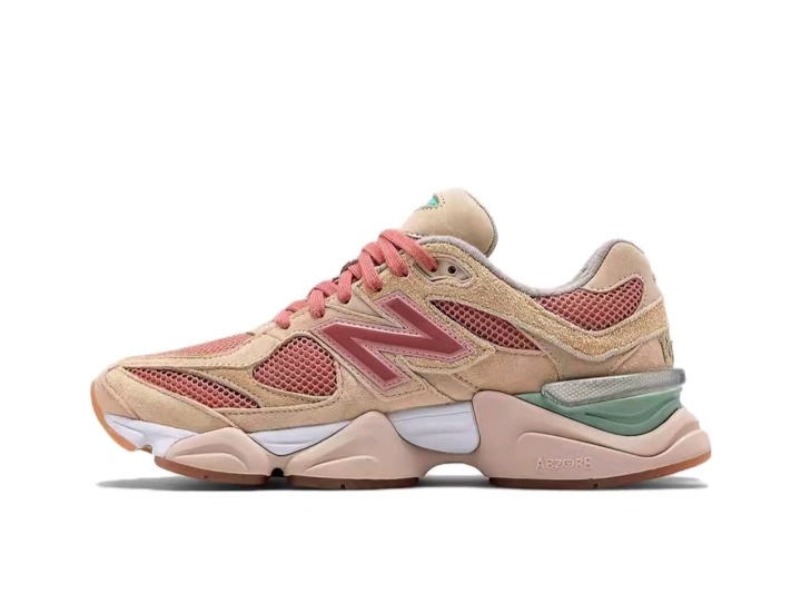 New Balance NB 9060 Fabric Synthetic leather Leather trend Retro sport cushioned low-top living casual shoes for men and women alike off-white