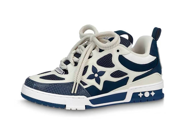 LOUIS VUITTON Skate Round toe Lace-up low-top Skate shoes for men and woman in grey