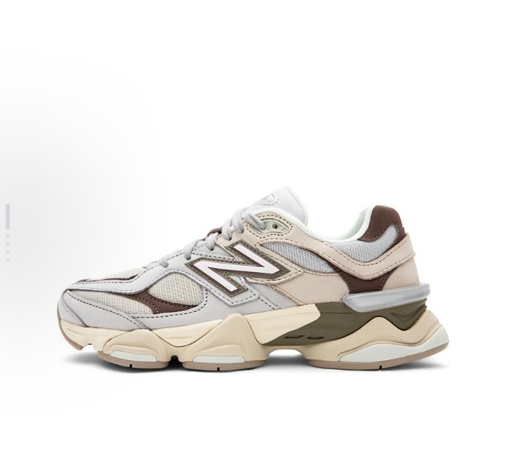 New Balance NB 9060 Fabric Synthetic leather Leather trend Retro sport cushioned low-top living casual shoes for men and women alike off-white