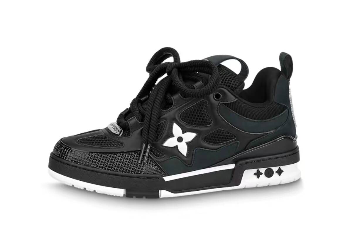 LOUIS VUITTON Skate Round toe Lace-up low-top Skate shoes for men and woman in grey