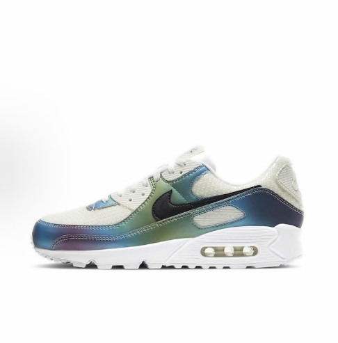 Nike Air Max 90 is a comfortable, versatile, anti-slip, wear-resistant, low-top casual running shoe for both men and women in blue, black and brown