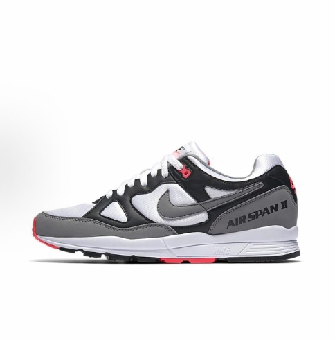 Nike Air Span II Comfortable, Lightweight, low-top Running shoes for men and women, yellow and white