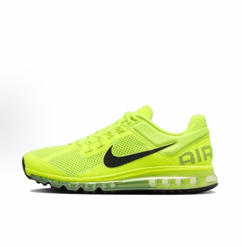 Nike Air Max 2013 comfortable, versatile, anti-slip, wear-resistant, low-top casual running shoes, yellow for both man and women