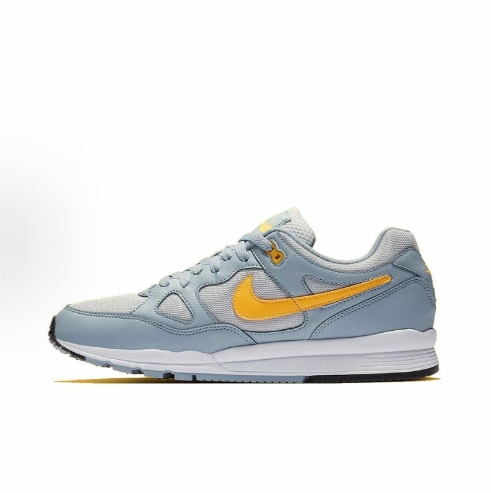 Nike Air Span II Comfortable, Lightweight, low-top Running shoes for men and women, yellow and white