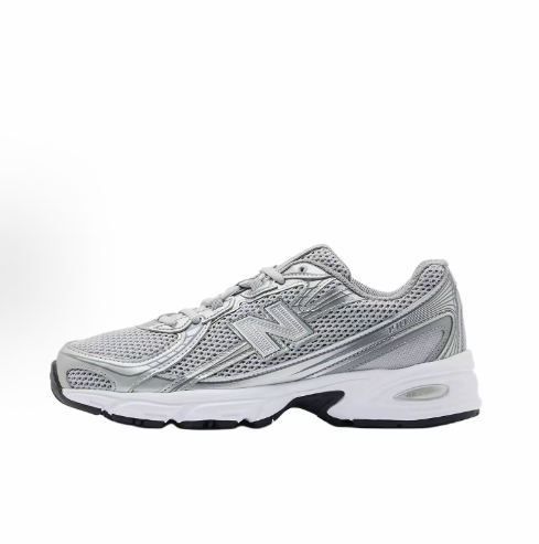 New Balance NB 740 Ice Blue fashionable, versatile, anti-slip, wear-resistant, low-top running shoes for both men and women in white and blue.