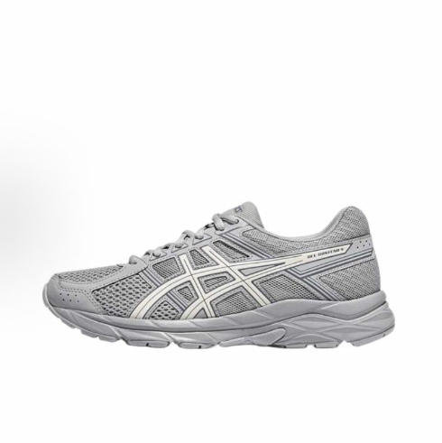 Asics Gel-Contend 4 comfortable fresh fabric synthetic leather low top running shoes for men and women