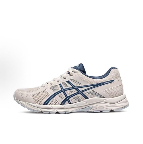 Asics Gel-Contend 4 comfortable fresh fabric synthetic leather low top running shoes for men and women