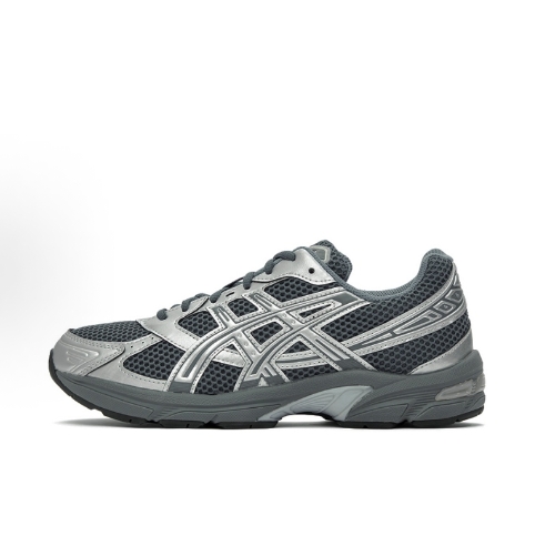 Asics Gel-1130 Y2K Retro millennial style low-top running shoes in silver grey for both men and women