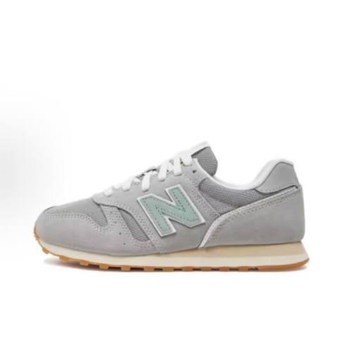 New Balance NB 373 Simple retro artificial leather anti-slip and wear-resistant low-top casual running shoes for men and women, white