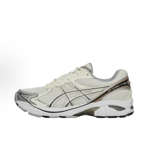 KITHx Asics GT-2160 round-toe lace-up mesh anti-slip low-top running shoes for men and women, white and yellow