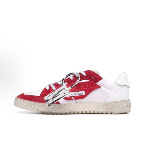 OFF-WHITE fashionable and versatile casual vulcanized sports low-top sneakers for men and women in white