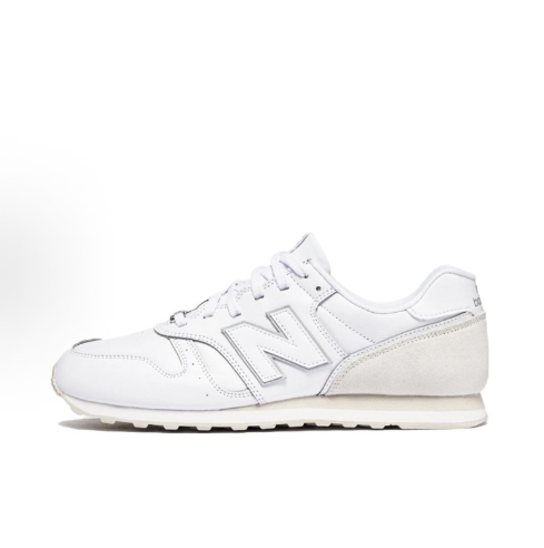 New Balance NB 373 Simple retro artificial leather anti-slip and wear-resistant low-top casual running shoes for men and women, white