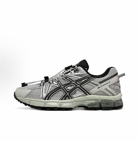 Asics Gel-Kahana 8 FL Comfortable, versatile synthetic leather, anti-slip, wear-resistant, low-top running shoes for men and women, white