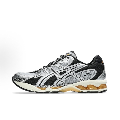 Asics GEL-Nimbus 10.1 tilting toe shoes Retro avant-garde Trendy patchwork low-top running shoes for men and women in silver, black and brown