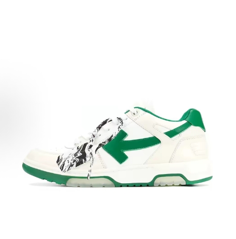 OFF-WHITE Out Of Office comfortable low-top fashionable sneakers for men and women in white and blue