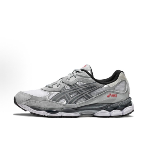 Asics GEL-NYC fabric synthetic leather Outdoor functional style Retro Versatile Casual trend Low-top life casual shoes for men and women grey