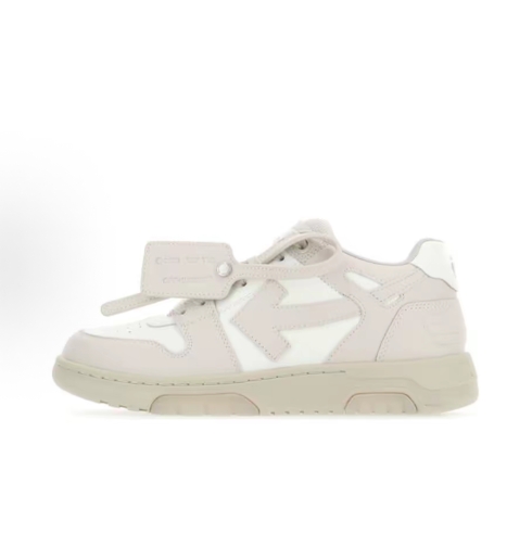OFF-WHITE Out Of Office comfortable low-top fashionable sneakers for men and women in white and blue