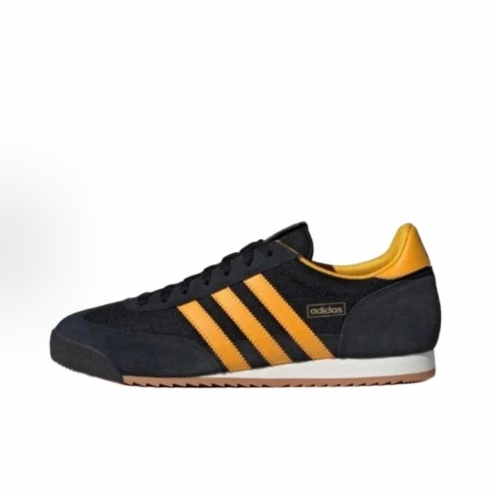 adidas originals R71 fabric, leather, suede, sporty, comfortable, shock-absorbing, anti-slip, wear-resistant, low-top casual shoes for both men and women, white and black